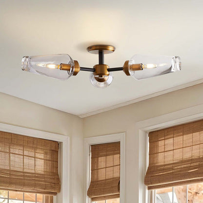 cadenza flush mount zoom in dining room light