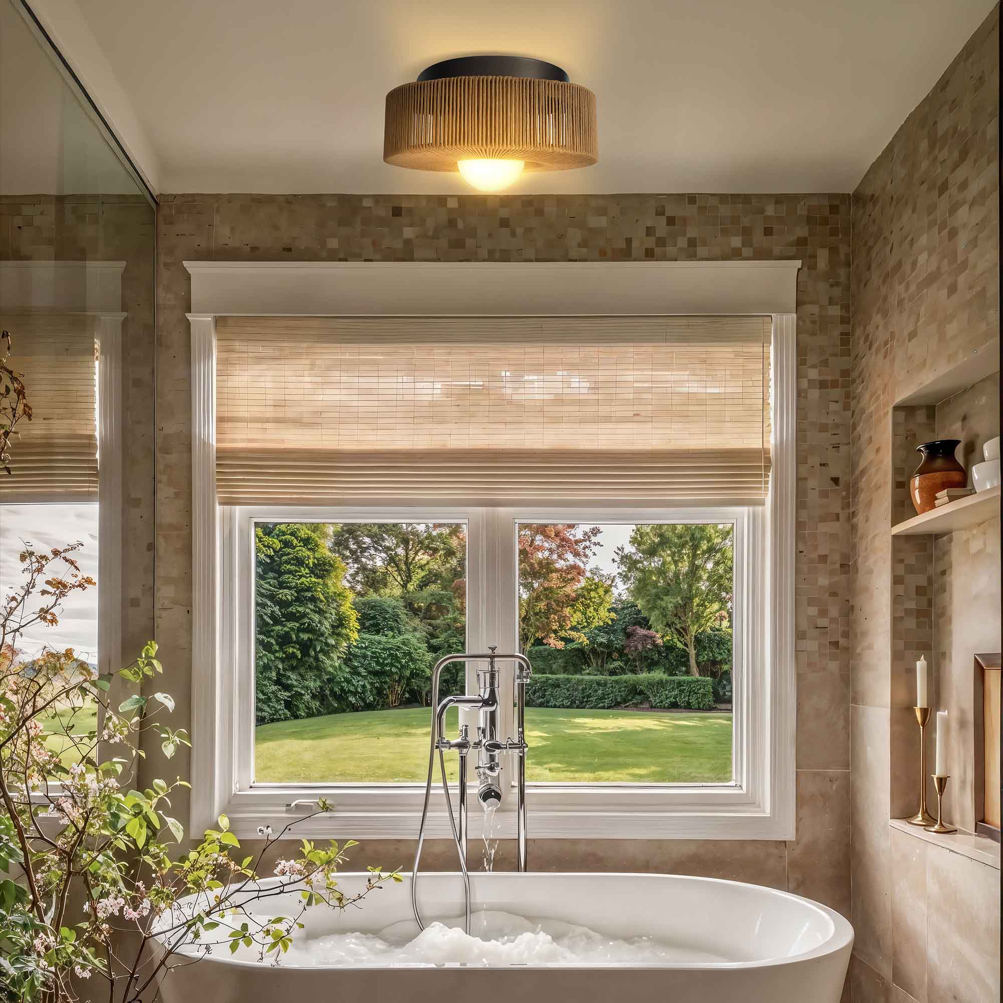 june vela flush mount for bathroom
