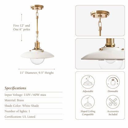Lanesra Glass Pendant Light