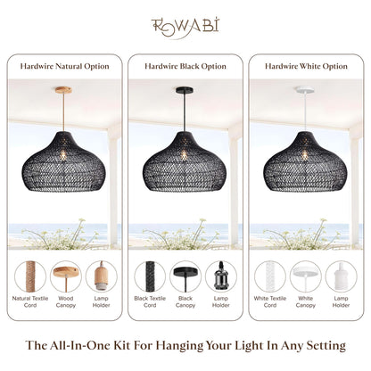 Outdoor Latigo Rattan Pendant Light