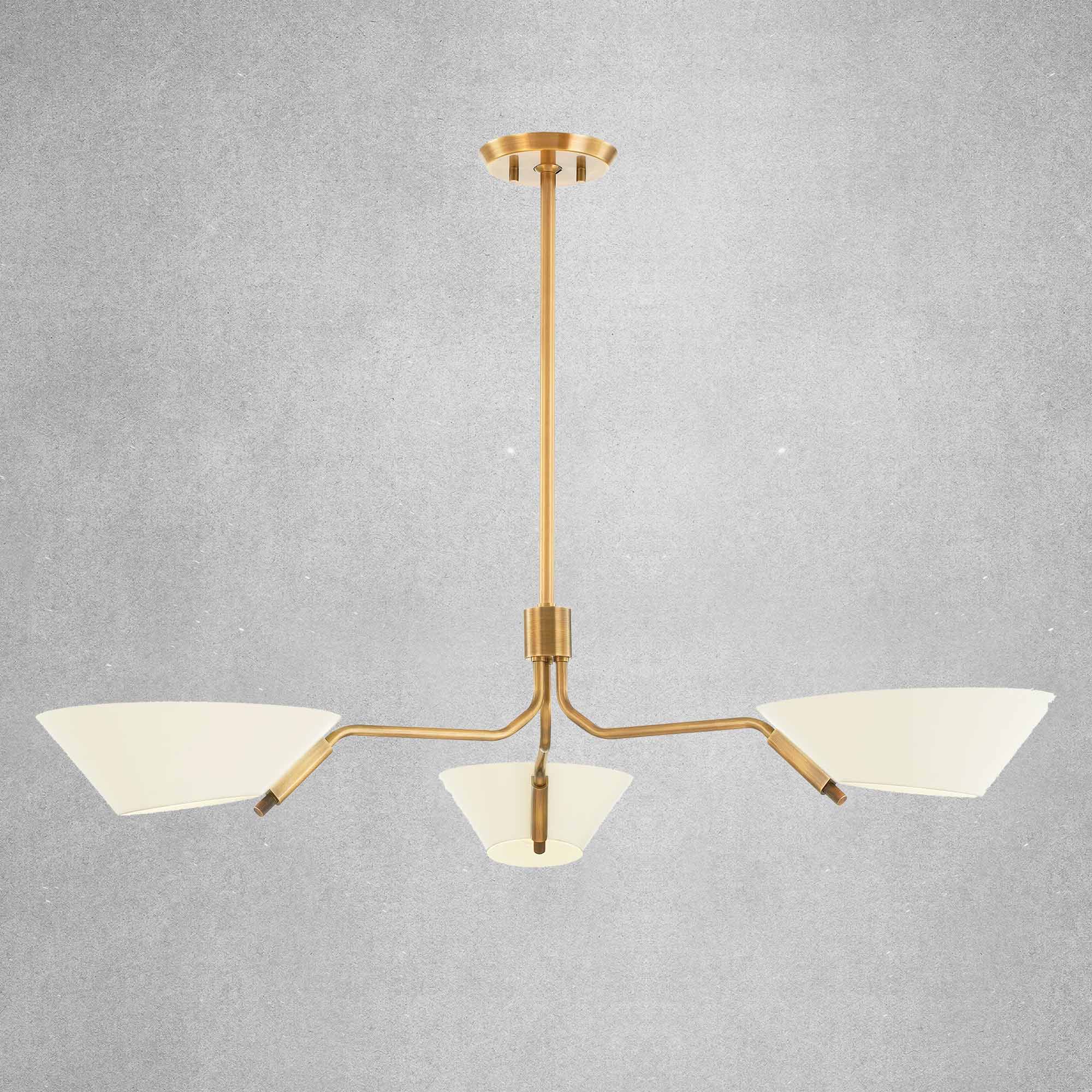 Fractal Gold Pendant Light