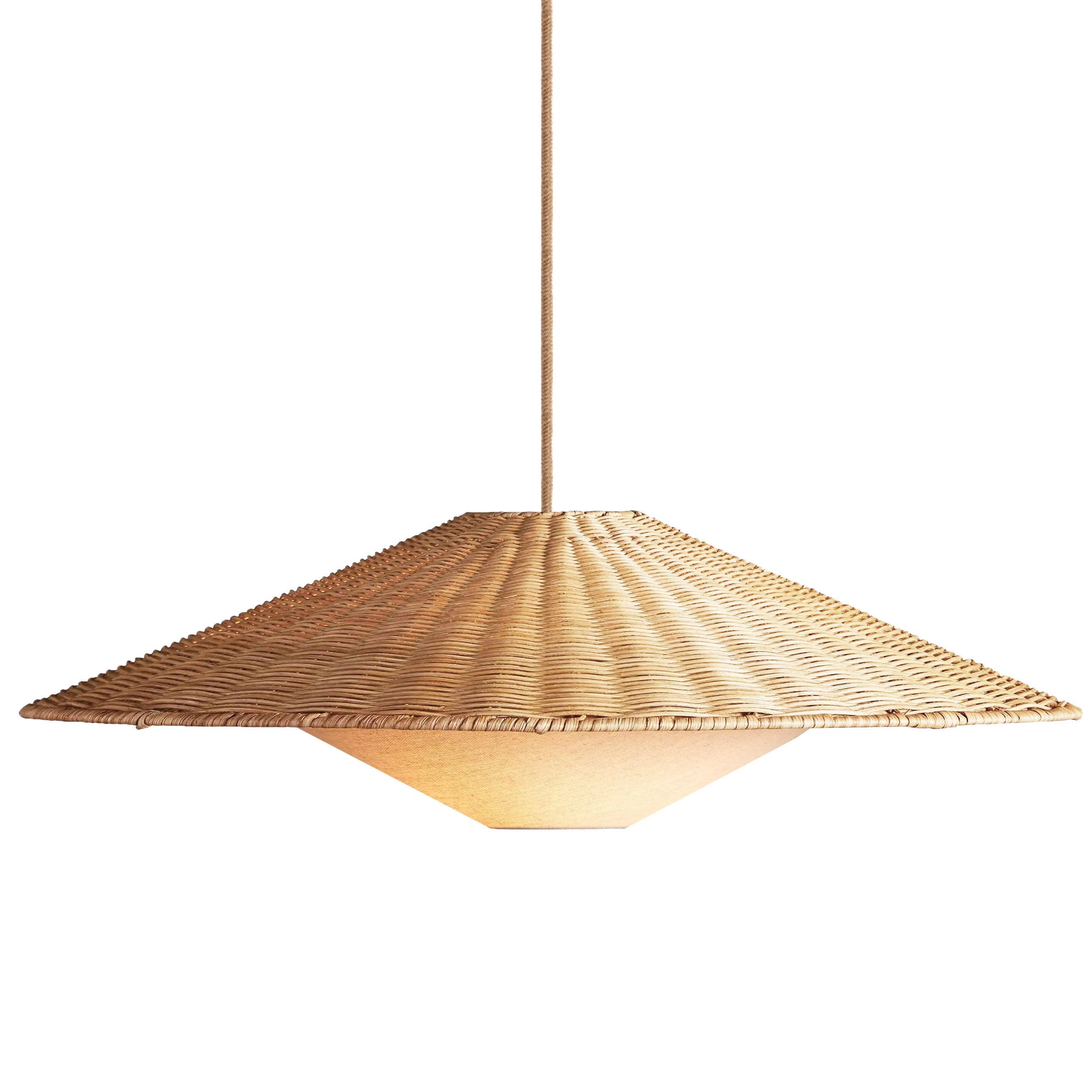 Sunny Rattan Pendant Light